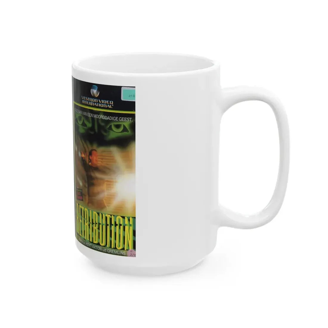 RETRIBUTION VESTRON VIDEO INTERNATIONAL (VHS COVER) - White Coffee Mug - Go Mug Yourself