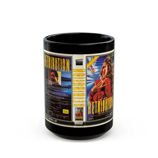 RETRIBUTION (VHS COVER) - Black Coffee Mug 15oz - Go Mug Yourself