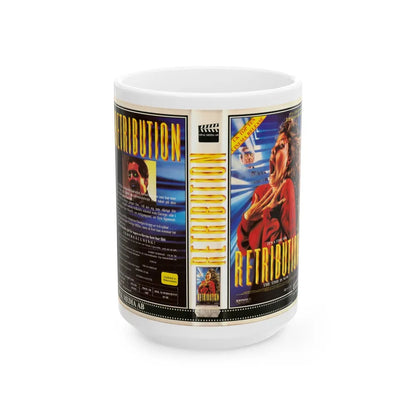 RETRIBUTION (VHS COVER) - White Coffee Mug-15oz-Go Mug Yourself