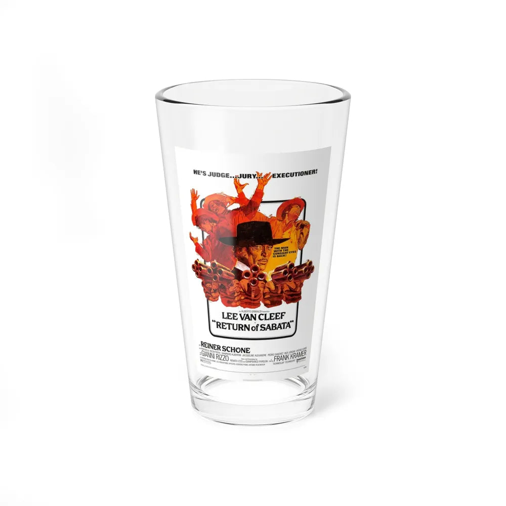 RETURN OF SABATA 1971 Movie Poster - Pint Glass 16oz-16oz-Go Mug Yourself