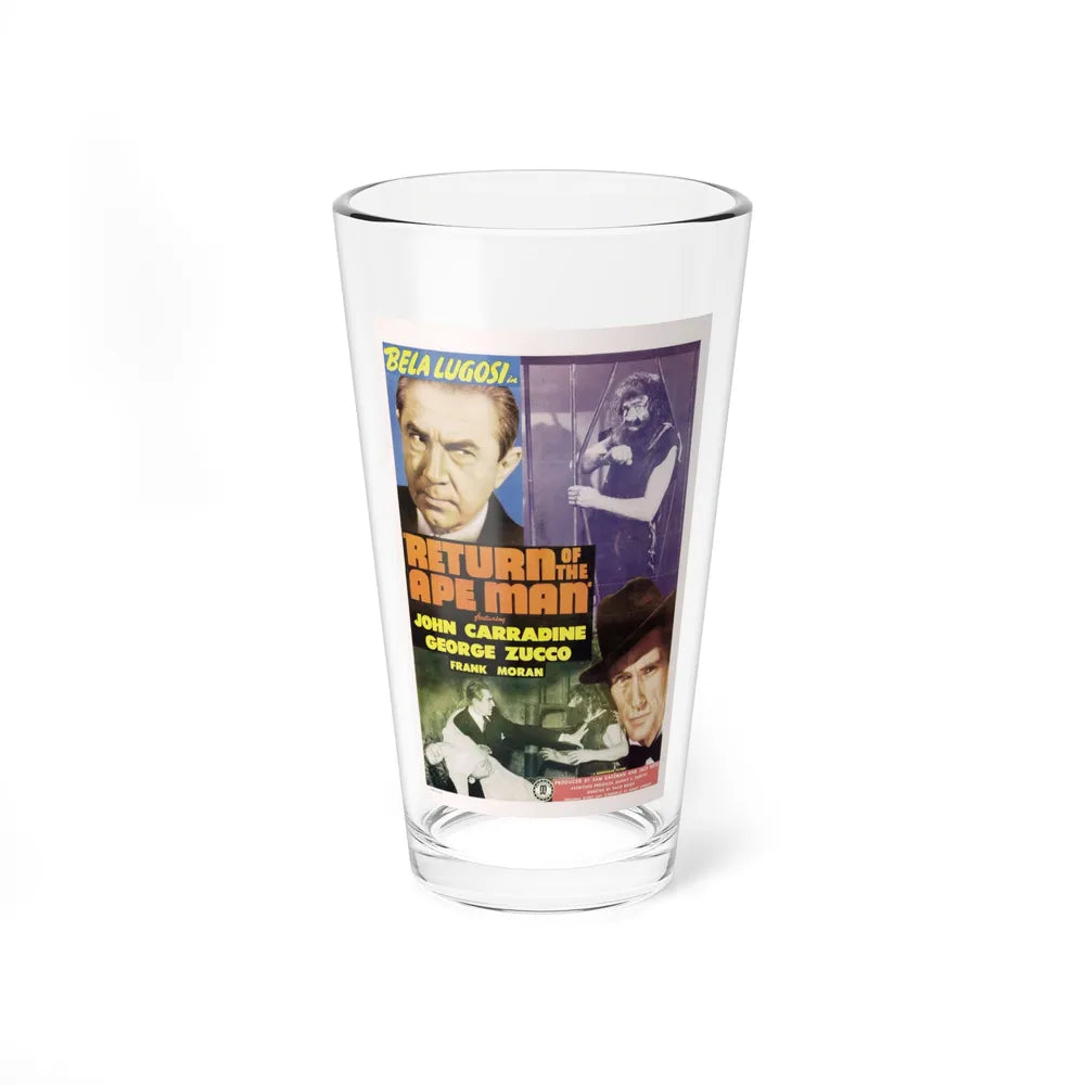 RETURN OF THE APE MAN 1944 Movie Poster - Pint Glass 16oz-16oz-Go Mug Yourself