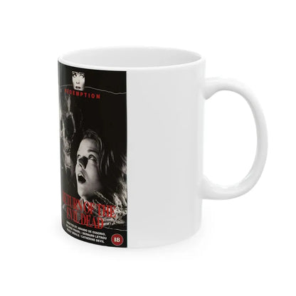 RETURN OF THE EVIL DEAD REDEMPTION VIDEO (VHS COVER) - White Coffee Mug - Go Mug Yourself