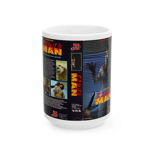 RETURN OF THE FAMILY MAN (VHS COVER) - White Coffee Mug 15oz - Go Mug Yourself