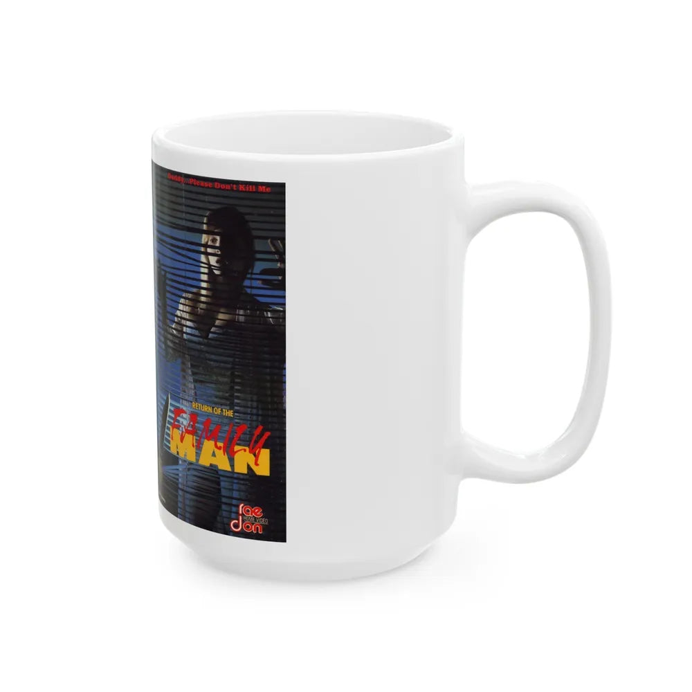 RETURN OF THE FAMILY MAN (VHS COVER) - White Coffee Mug-Go Mug Yourself