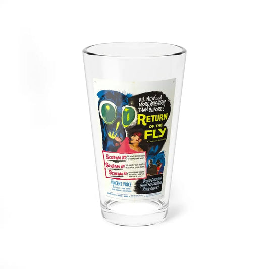 RETURN OF THE FLY 1959 Movie Poster - Pint Glass 16oz 16oz - Go Mug Yourself