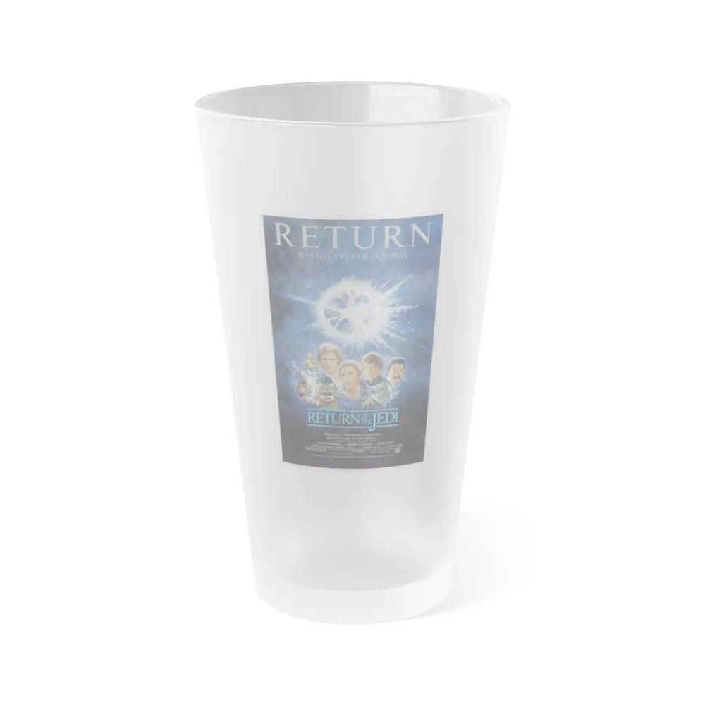 RETURN OF THE JEDI (2) 1983 Movie Poster - Frosted Pint Glass 16oz-16oz-Frosted-Go Mug Yourself