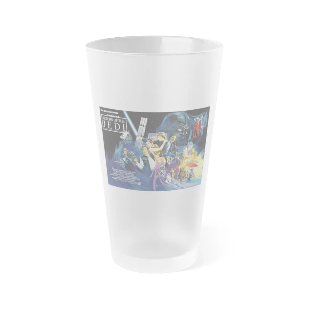 RETURN OF THE JEDI (3) 1983 Movie Poster - Frosted Pint Glass 16oz-16oz-Frosted-Go Mug Yourself