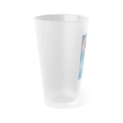 RETURN OF THE KILLER TOMATOES 1988 Movie Poster - Frosted Pint Glass 16oz - Go Mug Yourself