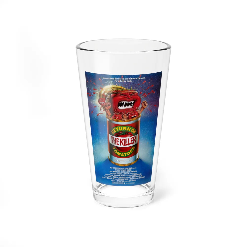 RETURN OF THE KILLER TOMATOES 1988 Movie Poster - Pint Glass 16oz-16oz-Go Mug Yourself