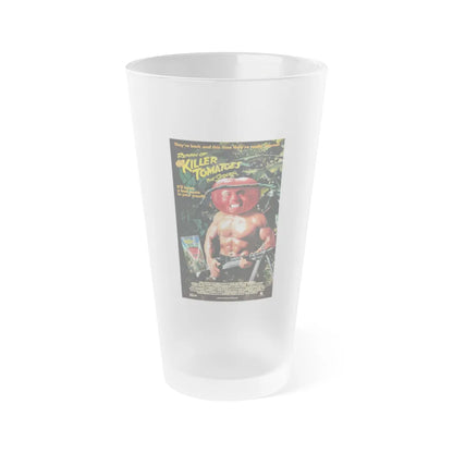 RETURN OF THE KILLER TOMATOES (2) 1988 Movie Poster - Frosted Pint Glass 16oz-Go Mug Yourself