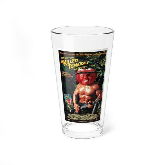 RETURN OF THE KILLER TOMATOES (2) 1988 Movie Poster - Pint Glass 16oz-16oz-Go Mug Yourself