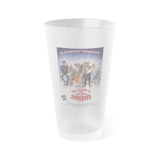 RETURN OF THE LIVING DEAD PART II (GERMAN) 1988 Movie Poster - Frosted Pint Glass 16oz-Go Mug Yourself