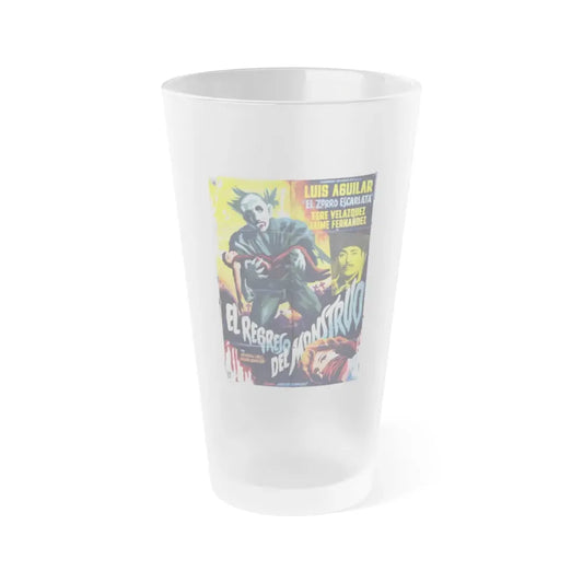 RETURN OF THE MONSTER 1959 Movie Poster - Frosted Pint Glass 16oz Default Title - Go Mug Yourself