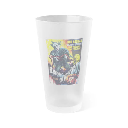 RETURN OF THE MONSTER 1959 Movie Poster - Frosted Pint Glass 16oz-Go Mug Yourself