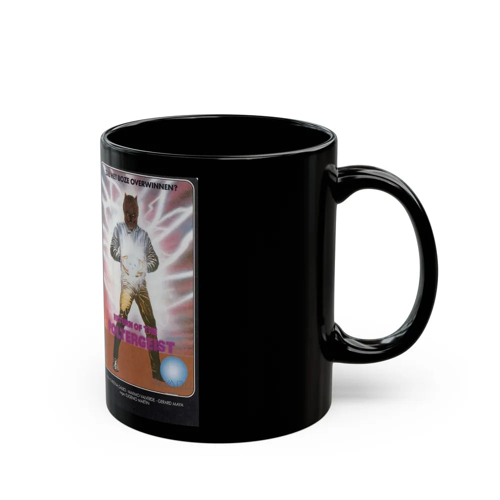 RETURN OF THE POLTERGEIST (VHS COVER) - Black Coffee Mug-Go Mug Yourself