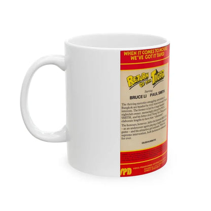 RETURN OF THE TIGER VERSION 2 (VHS COVER) - White Coffee Mug - Go Mug Yourself