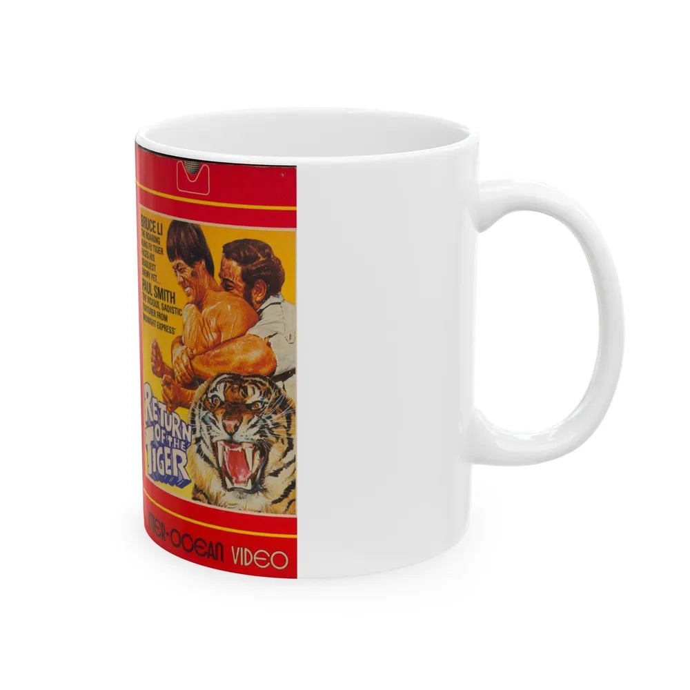 RETURN OF THE TIGER VERSION 2 (VHS COVER) - White Coffee Mug-Go Mug Yourself