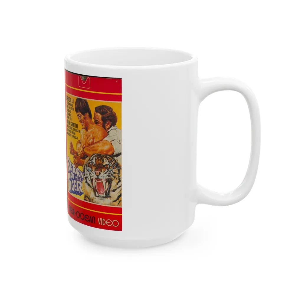 RETURN OF THE TIGER VERSION 2 (VHS COVER) - White Coffee Mug-Go Mug Yourself