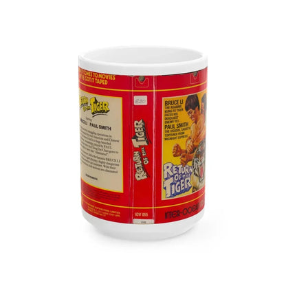 RETURN OF THE TIGER (VHS COVER) - White Coffee Mug 15oz - Go Mug Yourself