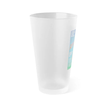 RETURN TO HORROR HIGH (DANISH) 1987 Movie Poster - Frosted Pint Glass 16oz-Go Mug Yourself
