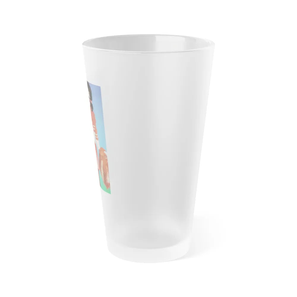RETURN TO HORROR HIGH (DANISH) 1987 Movie Poster - Frosted Pint Glass 16oz-Go Mug Yourself