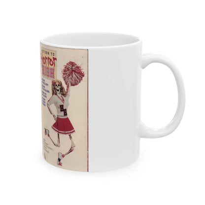 RETURN TO HORROR HIGH (VHS COVER) - White Coffee Mug-Go Mug Yourself