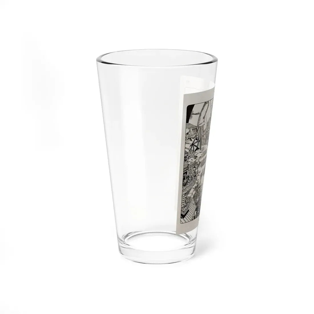Returning a Friendly Call, Life Magazine, September 6. 1917 (Magazine Illustration) Pint Glass 16oz - Go Mug Yourself