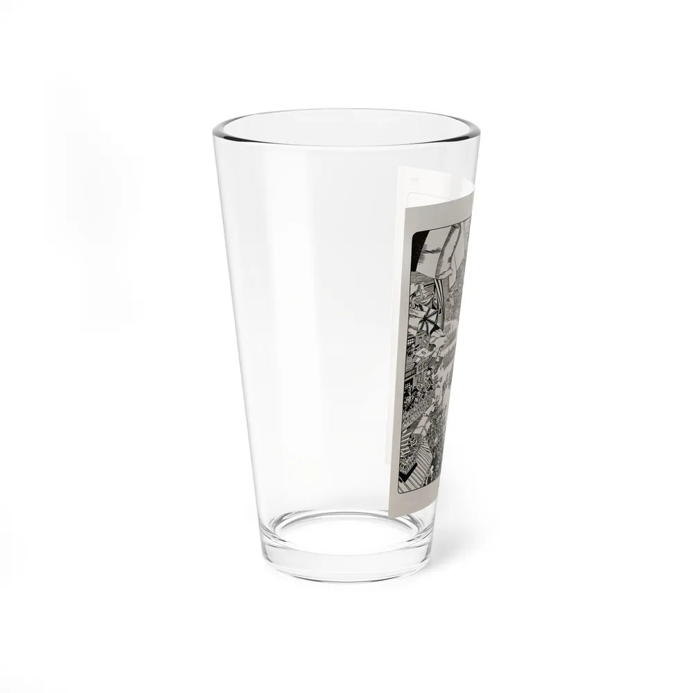 Returning a Friendly Call, Life Magazine, September 6. 1917 (Magazine Illustration) Pint Glass 16oz-Go Mug Yourself