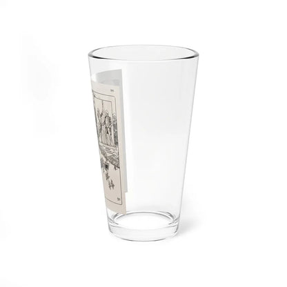 Returning a Friendly Call, Life Magazine, September 6. 1917 (Magazine Illustration) Pint Glass 16oz-Go Mug Yourself