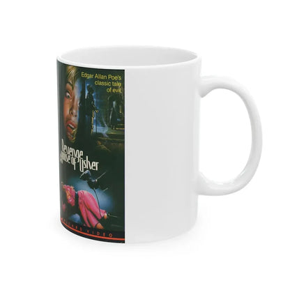 REVENGE IN THE HOUSE OF USHER (VHS COVER) - White Coffee Mug - Go Mug Yourself