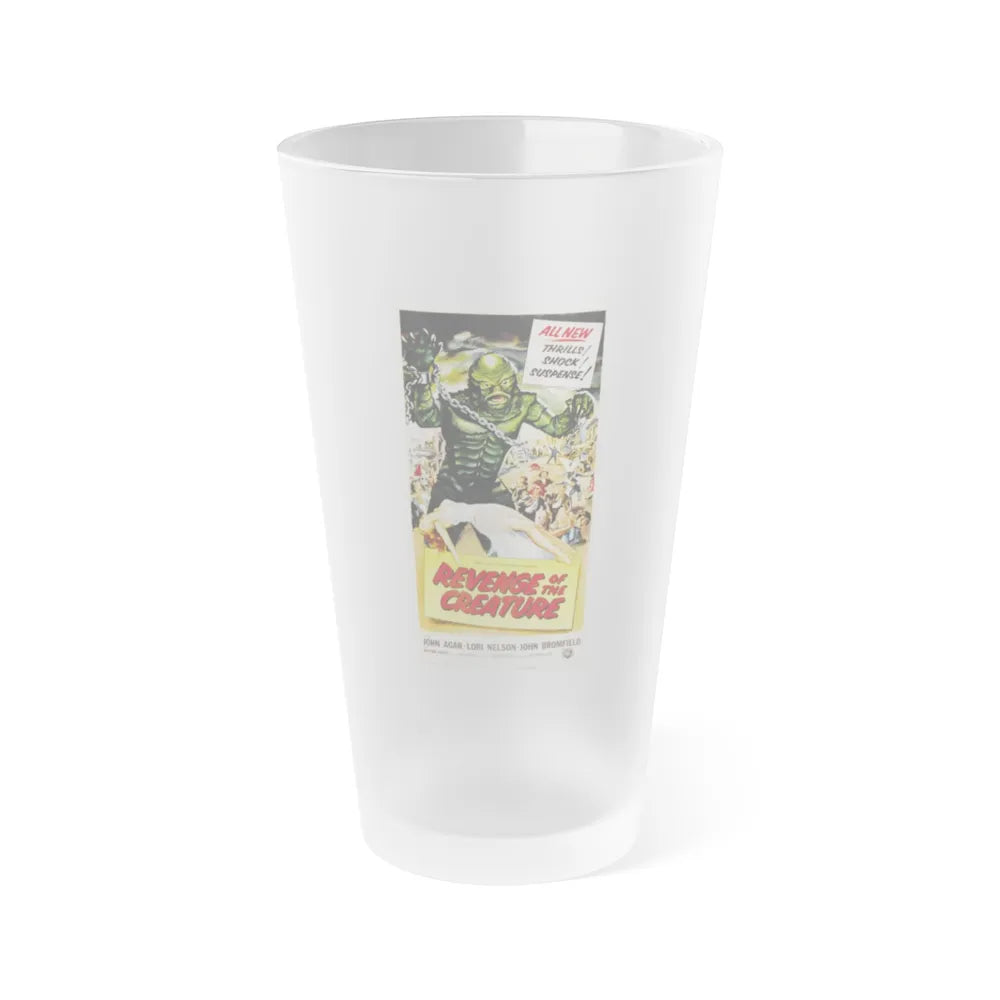 REVENGE OF THE CREATURE 1955 Movie Poster - Frosted Pint Glass 16oz-16oz-Frosted-Go Mug Yourself