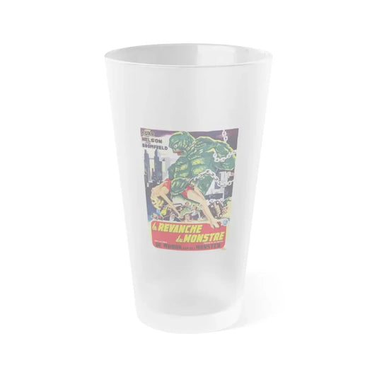 REVENGE OF THE CREATURE (BELGIAN) 1955 Movie Poster - Frosted Pint Glass 16oz 16oz Frosted - Go Mug Yourself