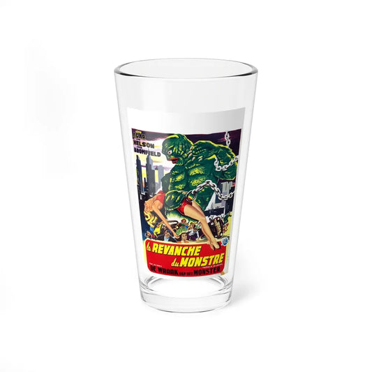 REVENGE OF THE CREATURE (BELGIAN) 1955 Movie Poster - Pint Glass 16oz-16oz-Go Mug Yourself