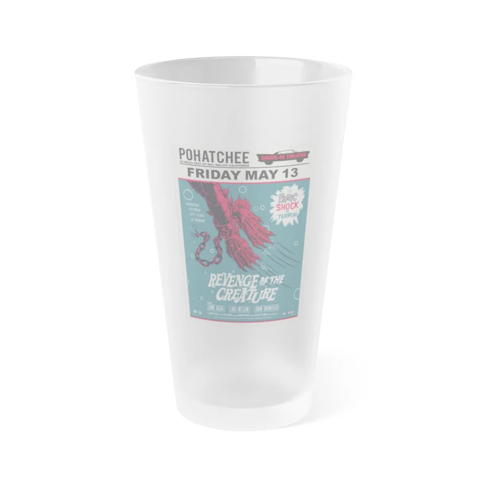 REVENGE OF THE CREATURE (MONDO) 1955 Movie Poster - Frosted Pint Glass 16oz-Go Mug Yourself