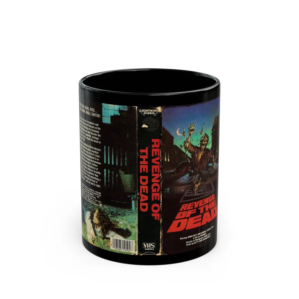 REVENGE OF THE DEAD (VHS COVER) - Black Coffee Mug-11oz-Go Mug Yourself