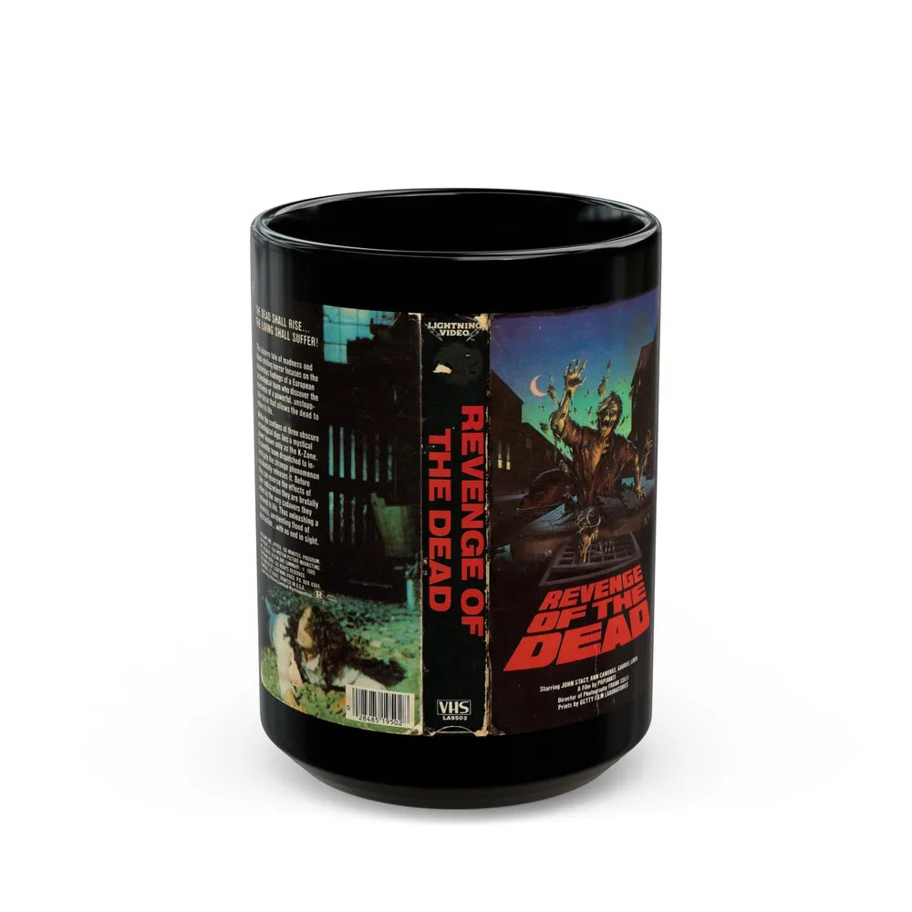 REVENGE OF THE DEAD (VHS COVER) - Black Coffee Mug-15oz-Go Mug Yourself