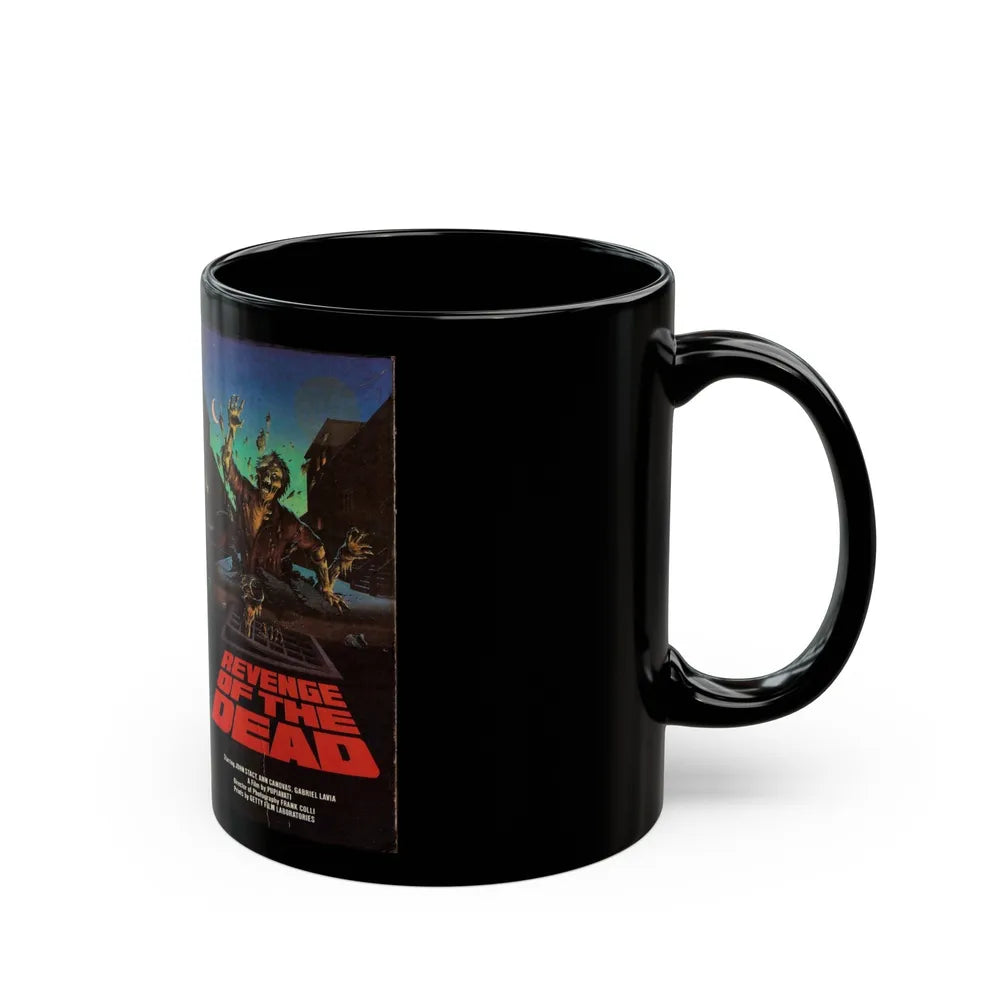 REVENGE OF THE DEAD (VHS COVER) - Black Coffee Mug-Go Mug Yourself