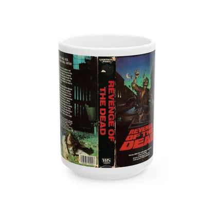 REVENGE OF THE DEAD (VHS COVER) - White Coffee Mug 15oz - Go Mug Yourself