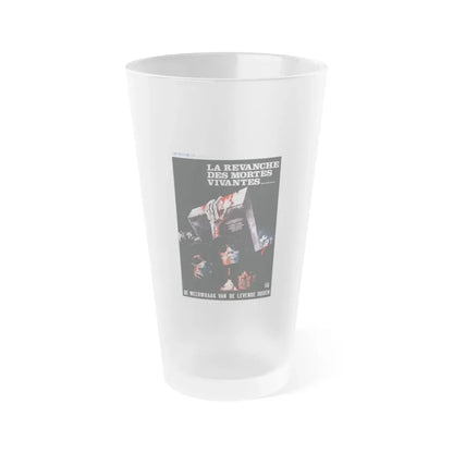 REVENGE OF THE LIVING DEAD GIRLS (BELGIAN) 1987 Movie Poster - Frosted Pint Glass 16oz Default Title - Go Mug Yourself