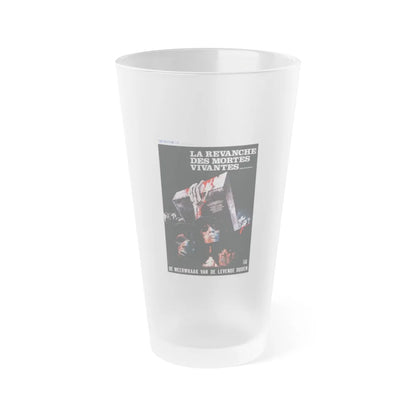 REVENGE OF THE LIVING DEAD GIRLS (BELGIAN) 1987 Movie Poster - Frosted Pint Glass 16oz-Go Mug Yourself