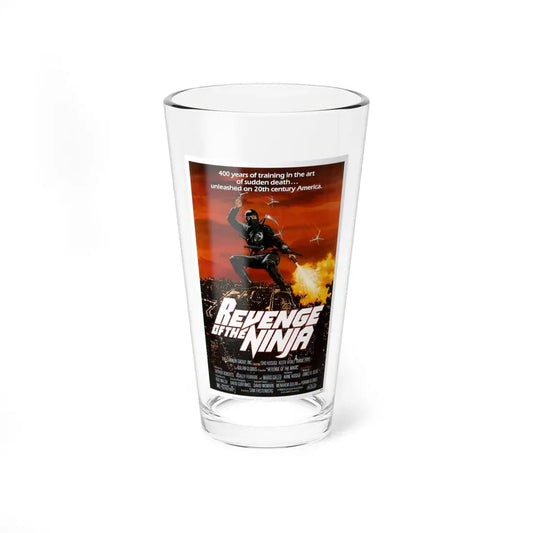 REVENGE OF THE NINJA 1983 Movie Poster - Pint Glass 16oz 16oz - Go Mug Yourself