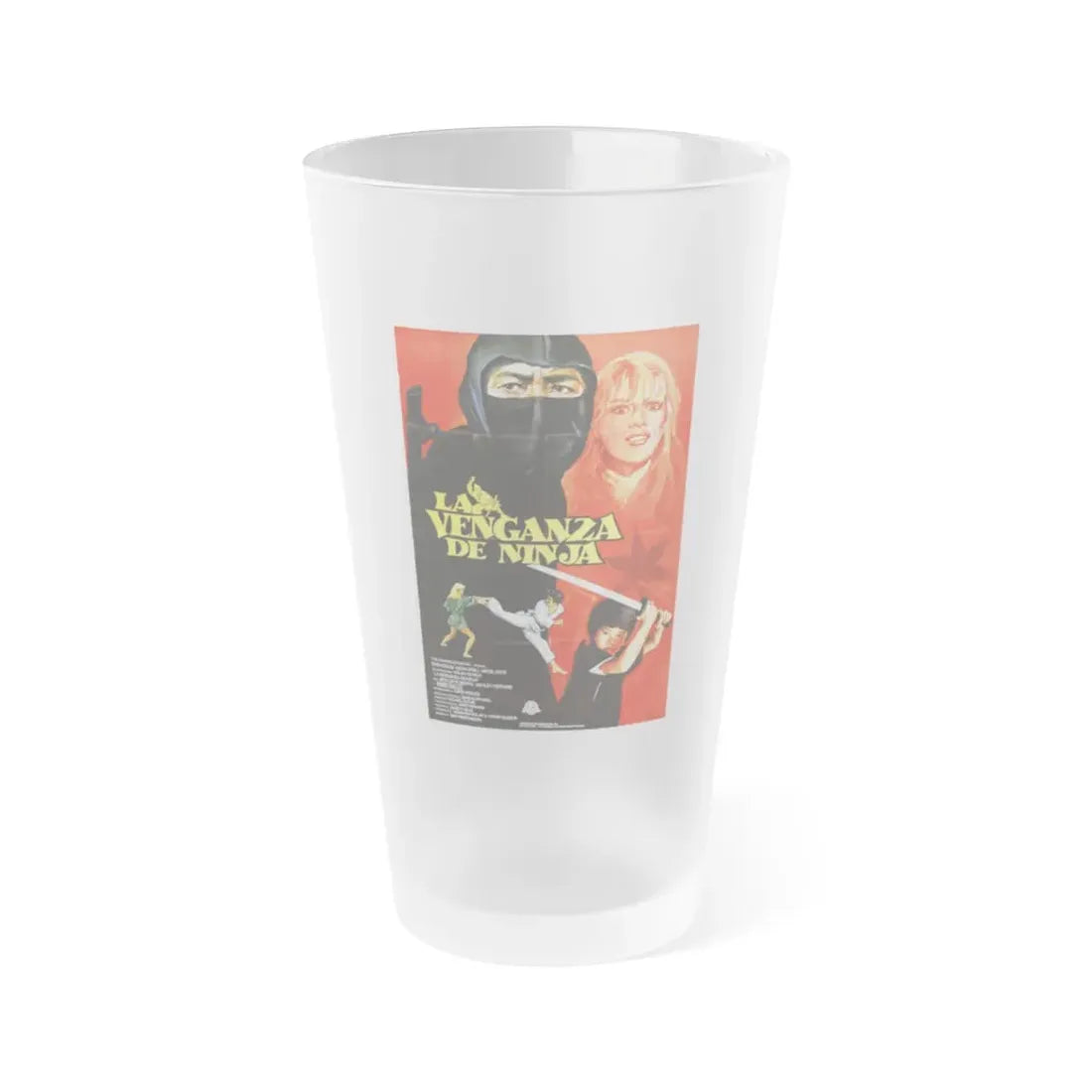 REVENGE OF THE NINJA (2) 1983 Movie Poster - Frosted Pint Glass 16oz Default Title - Go Mug Yourself