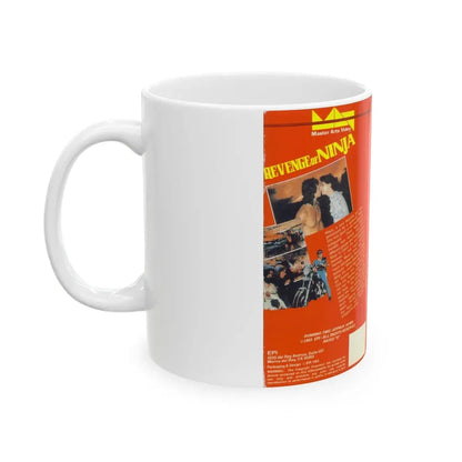 REVENGE OF THE NINJA (VHS COVER) - White Coffee Mug - Go Mug Yourself