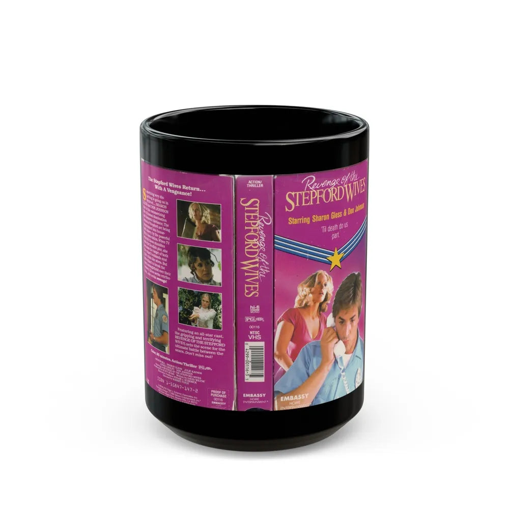 REVENGE OF THE STEPFORD WIVES (VHS COVER) - Black Coffee Mug-15oz-Go Mug Yourself