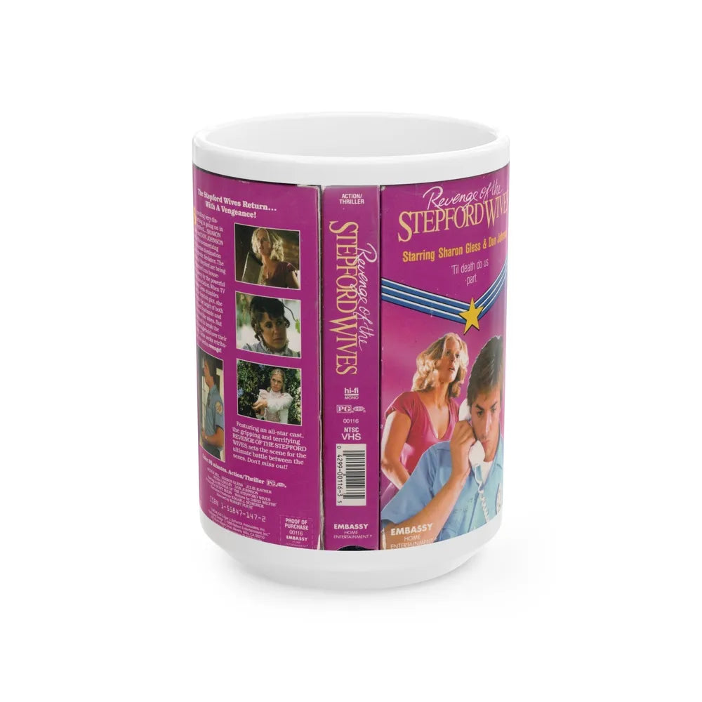 REVENGE OF THE STEPFORD WIVES (VHS COVER) - White Coffee Mug-15oz-Go Mug Yourself