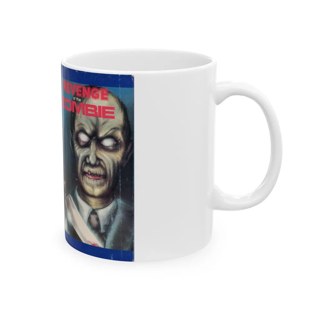 REVENGE OF THE ZOMBIE (VHS COVER) - White Coffee Mug-Go Mug Yourself