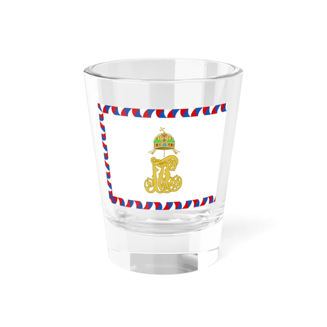 Reverse Colors of the Royal Croatian Home Guard (Austria) Shot Glass 1.5oz 1.5oz - Go Mug Yourself