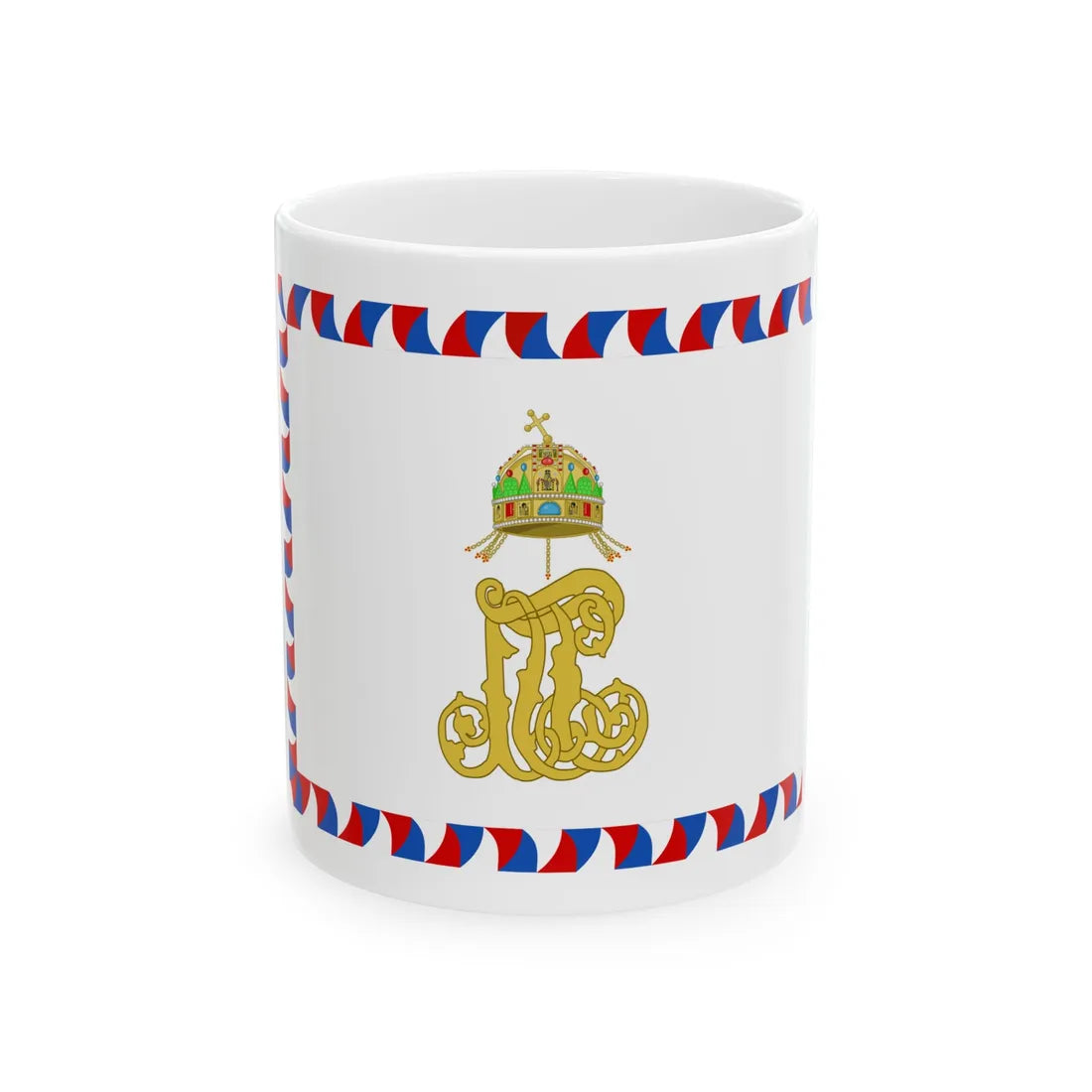 Reverse Colors of the Royal Croatian Home Guard (Austria) White Coffee Mug 11oz - Go Mug Yourself