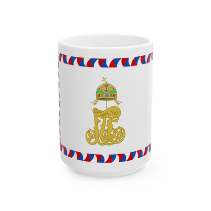 Reverse Colors of the Royal Croatian Home Guard (Austria) White Coffee Mug 15oz - Go Mug Yourself