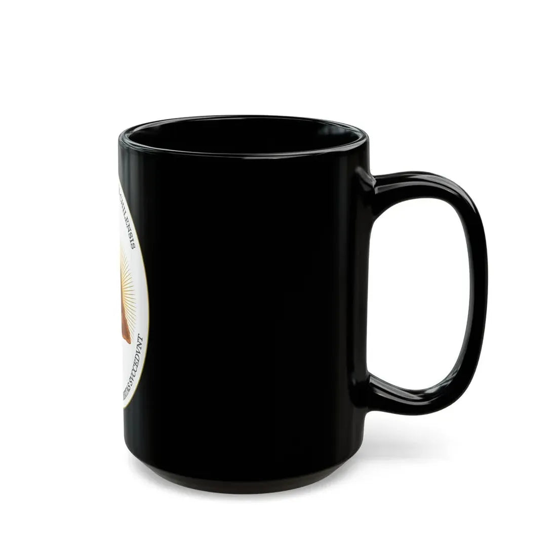Reverse of the Coat of Arms of Chile (1812-1814) - Black Coffee Mug - Go Mug Yourself